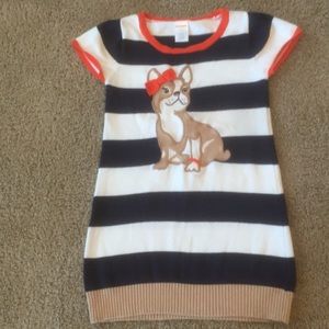 Gymboree girls sz 5 puppy sweater dress